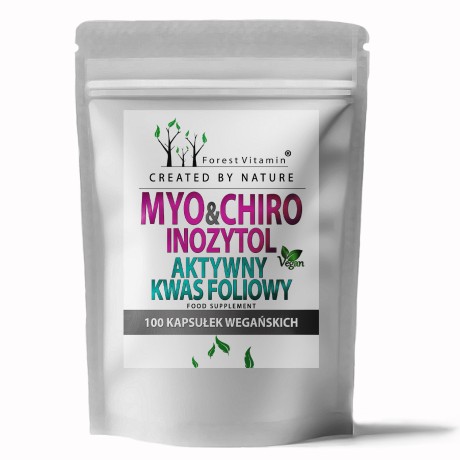 Przejdź do produktu Forest Vitamin® MYO & CHIRO INOZYTOL + AKTYWNY KWAS FOLIOWY - 100 Kapsułek