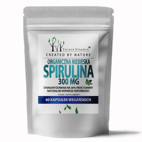 Przejdź do produktu Forest Vitamin® Organiczna Niebieska Spirulina 300 mg - 60 Kapsułek