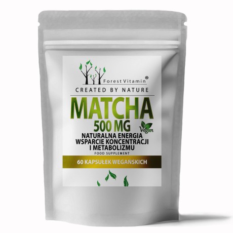 Przejdź do produktu Forest Vitamin® Matcha Japońska Zielona Herbata 500 mg - 60 Kapsułek