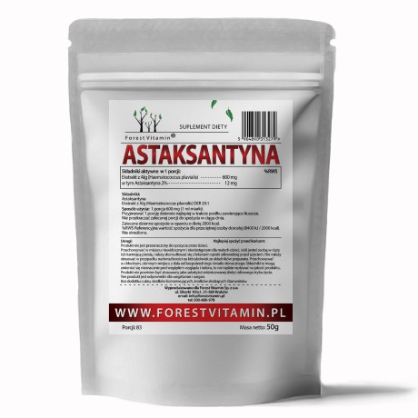 Przejdź do produktu Forest Vitamin® ASTAKSANTYNA 2% 12 mg - 50 gramów