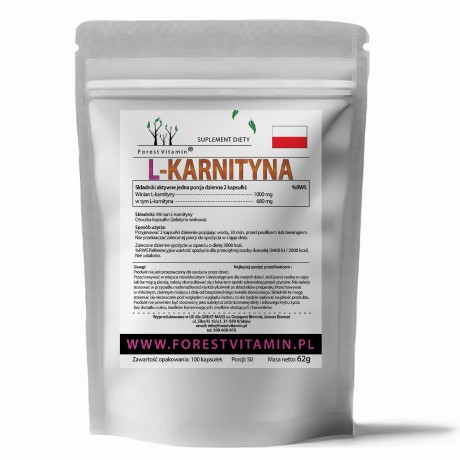 Przejdź do produktu Forest Vitamin® L-KARNITYNA 500 mg - 100 Kapsułek