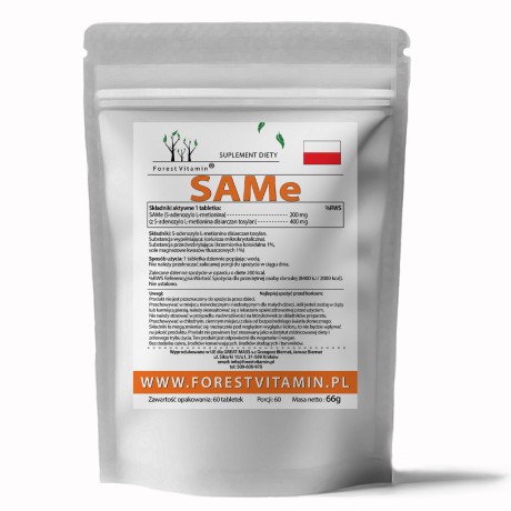 Przejdź do produktu Forest Vitamin® SAMe 200 mg - 60 Tabletek