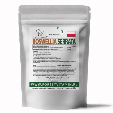 Przejdź do produktu Forest Vitamin® Boswellia Serrata 400 mg - 100 Kapsułek