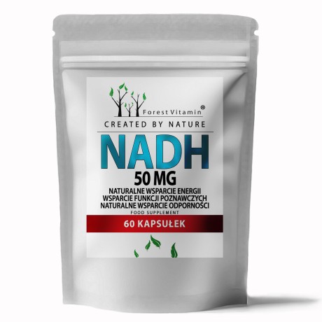 Przejdź do produktu Forest Vitamin® NADH (dinukleotyd nikotynoamidoawy) 50 mg - 60 Kapsułek