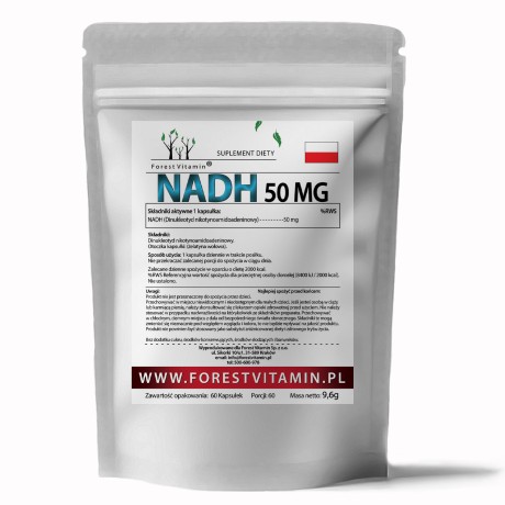 Przejdź do produktu Forest Vitamin® NADH (dinukleotyd nikotynoamidoawy) 50 mg - 60 Kapsułek