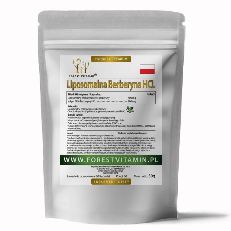 Przejdź do produktu Forest Vitamin® Liposomalna Berberyna HCL 400 mg - 60 Kapsułek