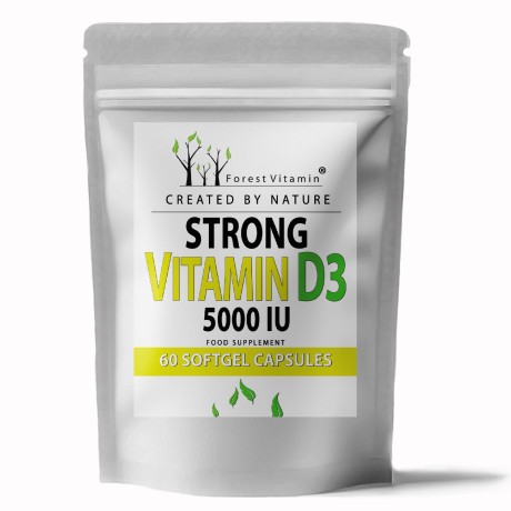 Przejdź do produktu Forest Vitamin® Witamina D3 5000 iu - Softgel Kapsułki