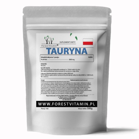 Przejdź do produktu Forest Vitamin® Tauryna - 500 gram Proszek