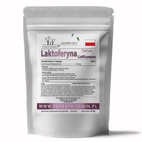 Przejdź do produktu Forest Vitamin® LAKTOFERYNA LFS AGG 95% 100 mg - 60 Kapsułek