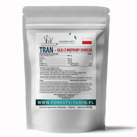 Przejdź do produktu Forest Vitamin® Tran -  Olej z wątroby dorsza 1000 mg - 60 Kapsułek