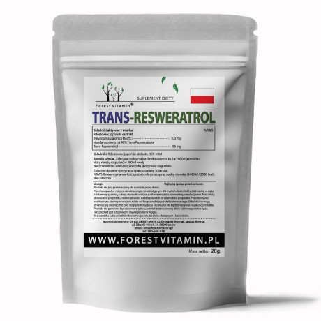 Przejdź do produktu Forest Vitamin® Trans Resweratrol - 20g w Proszku