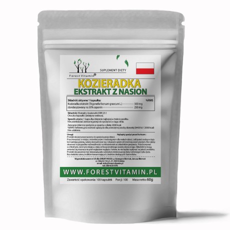 Przejdź do produktu Forest Vitamin® Kozieradka Ekstrakt 500 mg -100 Kapsułek