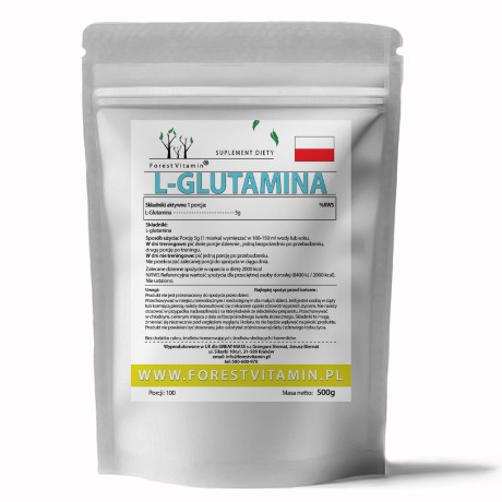 Przejdź do produktu Forest Vitamin® L-GLUTAMINA  500 gram w Proszku
