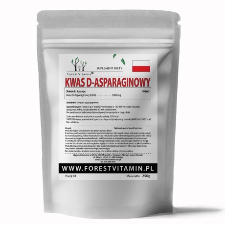 Przejdź do produktu Forest Vitamin® DAA Kwas D-Asparaginowy - 250g w Proszku