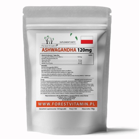 Przejdź do produktu Forest Vitamin® ASHWAGANDHA EKSTRAKT 8% 120 mg - 100 Kapsułek