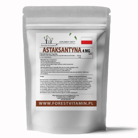 Przejdź do produktu Forest Vitamin® Astaksantyna Naturalna 4 mg - Żelowe Kapsułki