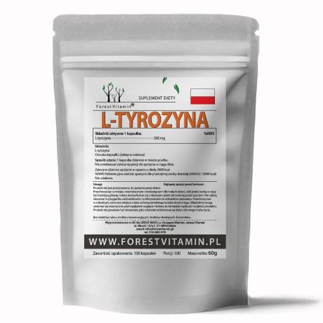 Przejdź do produktu Forest Vitamin® L-Tyrozyna 500 mg - 100 Kapsułek