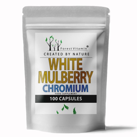 Przejdź do produktu Forest Vitamin® Morwa Biała Ekstrakt + Chrom - 100 Kapsułek