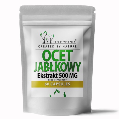 Przejdź do produktu Forest Vitamin® Ocet Jabłkowy Ekstrakt 500 mg - 60 Kapsułek