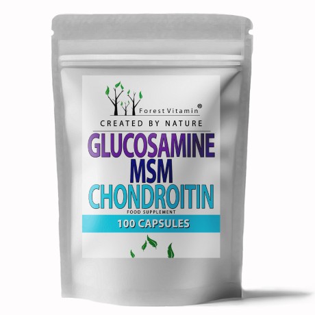 Przejdź do produktu Forest Vitamin® Glukozamina + MSM + Chondroityna - 100 Kapsułek