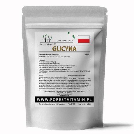 Przejdź do produktu Forest Vitamin® Glicyna 800 mg - 100 Kapsułek