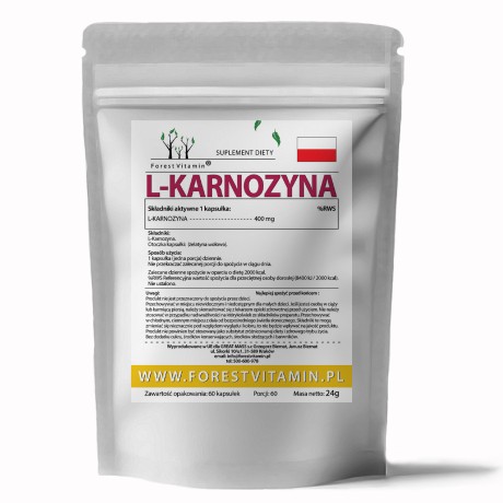 Przejdź do produktu Forest Vitamin® L-Karnozyna 400 mg - 60 Kapsułek
