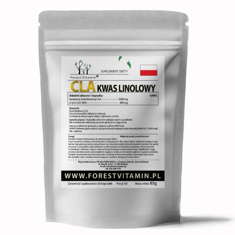 Przejdź do produktu Forest Vitamin® CLA Kwas Linolowy 1000 mg - 60 Żelowych Kapsułek