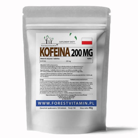 Przejdź do produktu Forest Vitamin® Kofeina 200 mg - 100 Tabletek