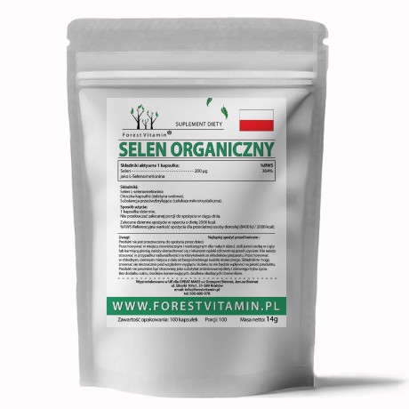 Przejdź do produktu Forest Vitamin® Selen Organiczny 200 µg - 100 Kapsułek