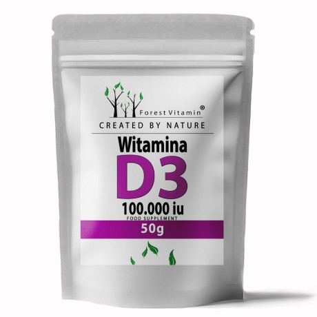 Przejdź do produktu Forest Vitamin® D3 100.000 iu 50g - Proszek