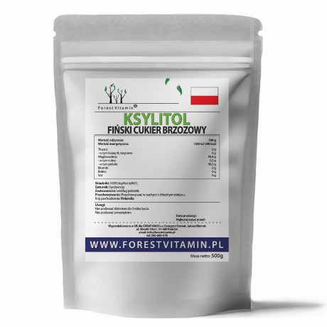Przejdź do produktu Forest Vitamin® Ksylitol Fiński Cukier Brzozowy 500 gramów