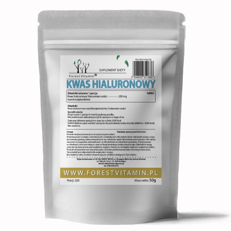 Przejdź do produktu Forest Vitamin® Kwas Hialuronowy - 50 gramów w Proszku
