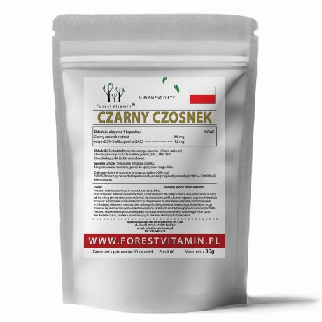 Przejdź do produktu Forest Vitamin® Czarny Czosnek 400 mg - 60 Kapsułek
