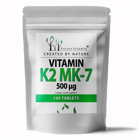 Przejdź do produktu Forest Vitamin® Witamina K2 MK-7 500 µg - Tabletki