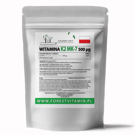 Przejdź do produktu Forest Vitamin® Witamina K2 MK-7 500 µg - Tabletki