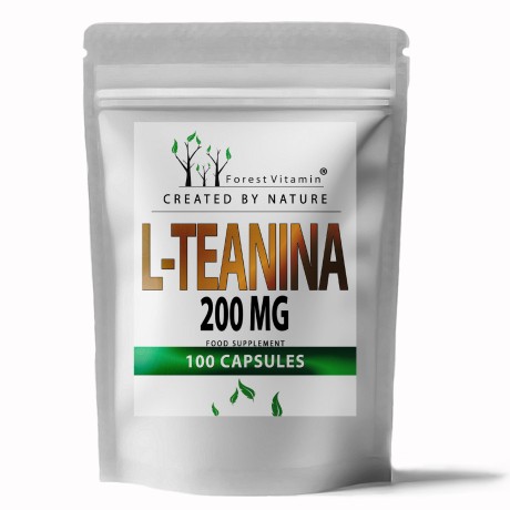 Przejdź do produktu Forest Vitamin® L-Teanina 200 mg - 100 Kapsułek