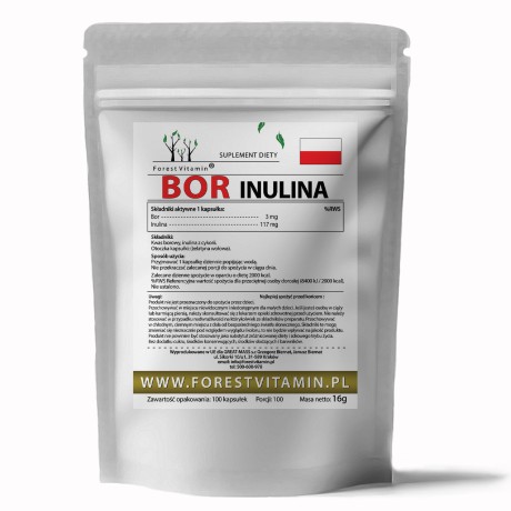 Przejdź do produktu Forest Vitamin® Bor + Inulina - 100 Kapsułek