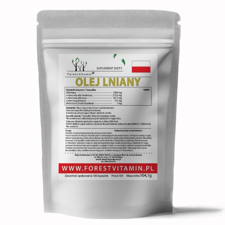 Przejdź do produktu Forest Vitamin® Olej Lniany - 100 Soft Żelowych Kapsułek