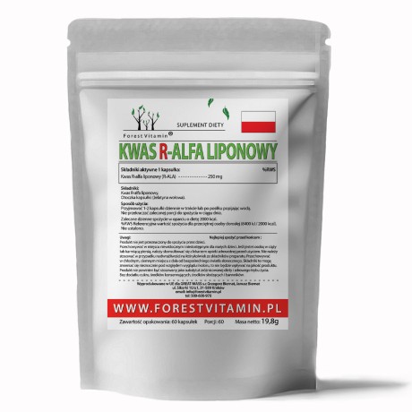 Przejdź do produktu Forest Vitamin® Kwas R-Alfa Liponowy (R-ALA) 250 mg - 60 Kapsułek