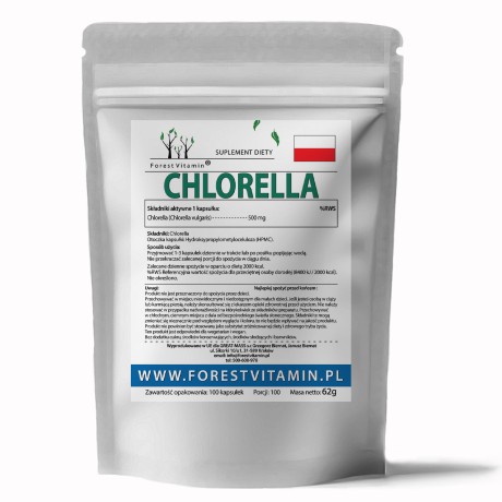 Przejdź do produktu Forest Vitamin® Chlorella 500 mg - 100 Kapsułek