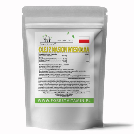Przejdź do produktu Forest Vitamin® Olej z Nasion Wiesiołka 500 mg - Kapsułki Żelowe