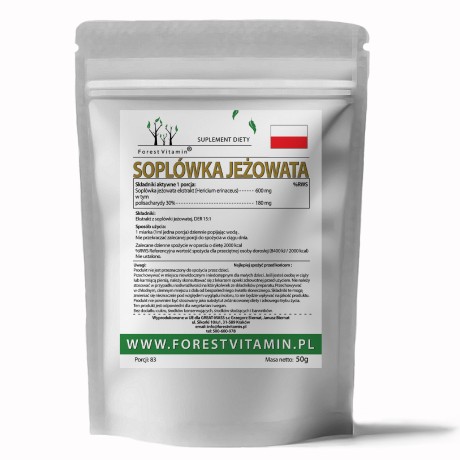 Przejdź do produktu Forest Vitamin® Soplówka Jeżowata Ekstrakt 50 gram w Proszku