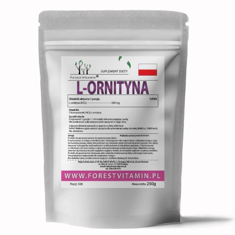 Przejdź do produktu Forest Vitamin® L-Ornityna HCL - 250 gramów w Proszku