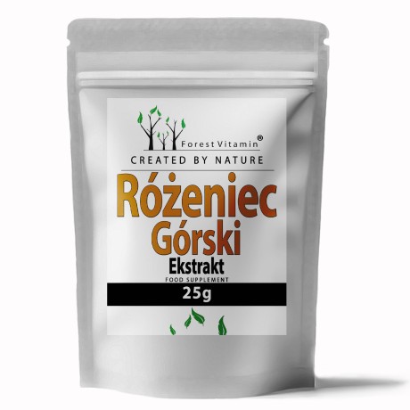 Przejdź do produktu Forest Vitamin® Różeniec Górski Ekstrakt - 25 gram w Proszku