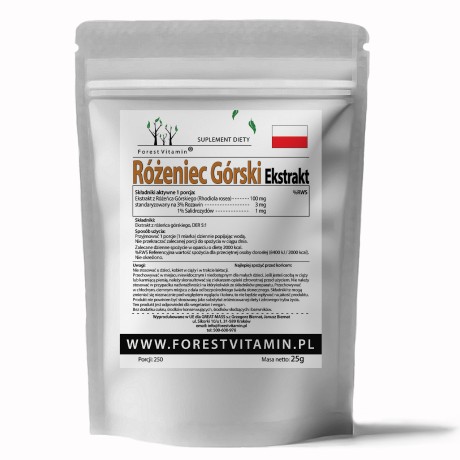 Przejdź do produktu Forest Vitamin® Różeniec Górski Ekstrakt - 25 gram w Proszku