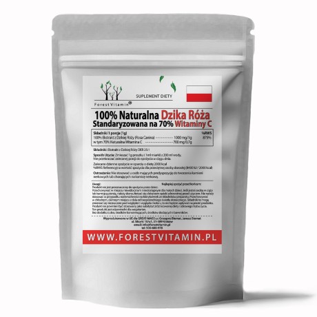 Przejdź do produktu Forest Vitamin® Dzika Róża Ekstrakt - Naturalna Witamina C - Proszek