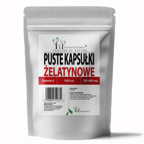 Przejdź do produktu Forest Vitamin® Puste kapsułki żelatynowe Rozmiar 0