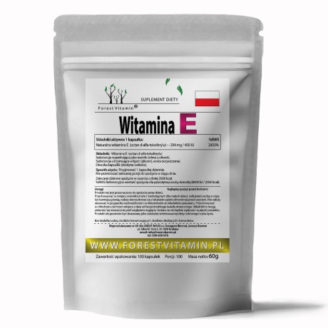 Przejdź do produktu Forest Vitamin® Naturalna Witamina E 400 iu - 100 Kapsułek Softgel