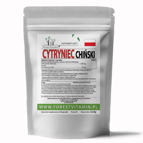 Przejdź do produktu Forest Vitamin® Cytryniec Chiński Ekstrakt 300 mg - 60 Kapsułek