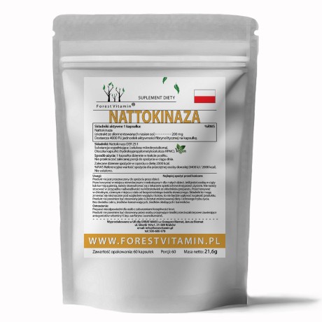 Przejdź do produktu Forest Vitamin® Nattokinaza 200 mg - 60 Kapsułek